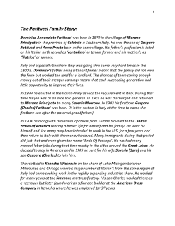 The Patitucci Family Story