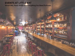 Events Brochure 2017 Little Bat