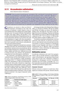 2.11 Groundwater salinisation