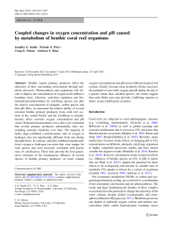 Coupled changes in oxygen concentration and pH caused by