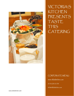 Office Catering Menu