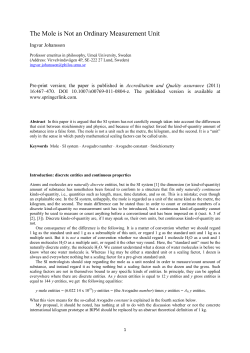 physics7 - Ingvar Johansson: Philosophy Home Page