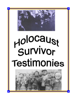 Survivor Testimony Booklet