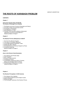 THE ROOTS OF KARABAGH PROBLEM
