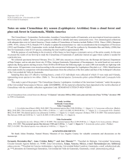 Notes on some Ctenuchinae dry season (Lepidoptera