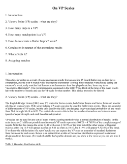 On VP Scales - Bridge Guys