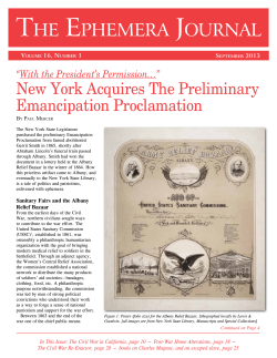 Issue 1 - Ephemera Society of America