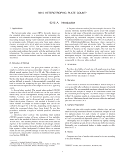 9215 heterotrophic plate count* 9215