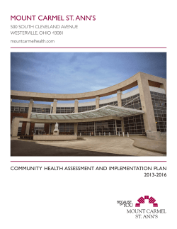 Community Health Assessment and Implementation Plan