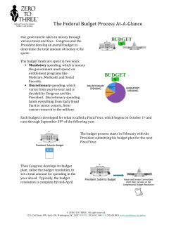 The Federal Budget Process At-A
