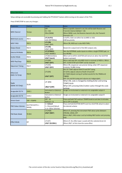 Scale (With 7x7 Only) Scale LIT (ON) UNLIT (OFF) When ON, scale