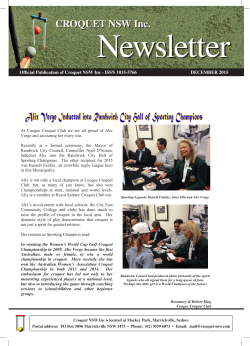 CNSW Newsletter, December 2015