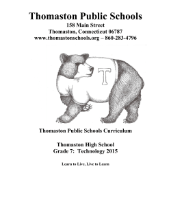 Grade 7 - Thomaston Public Schools