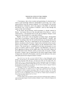 THE REVELATION OF THE CORPSE. POETRY