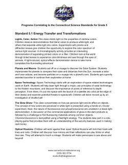 Standard 5.1 Energy Transfer and Transformations