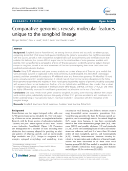Comparative genomics reveals molecular features unique to the