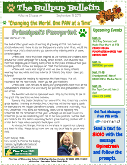 The Bullpup Bulletin - Peachjar Maintenance Home