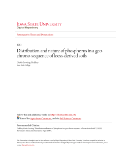Distribution and nature of phosphorus in a geo-chrono