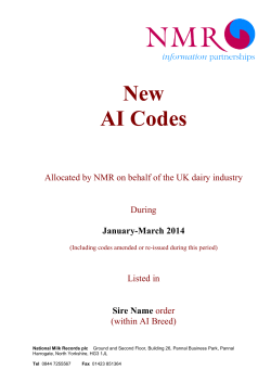 Name View - National Milk Records
