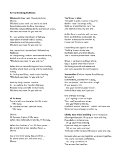 Lift Up Your Voice and Sing (Chris Thompson)