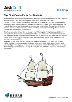 The First Fleet &ndash; Facts for Students