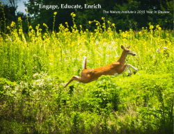 The Nature Institute`s 2015 Year In Review