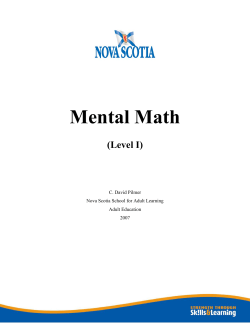 Mental Math