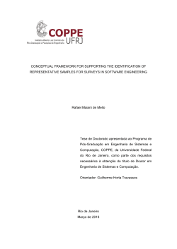 CONCEPTUAL FRAMEWORK FOR SUPPORTING