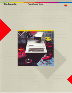 The Apple IIe Personal Computer System, 1982