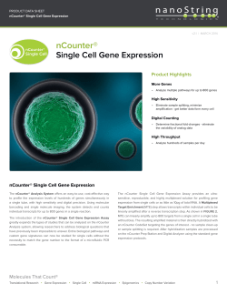 nCounter&reg; Single Cell Gene Expression