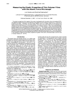 Measuring the Elastic Properties of Thin Polymer Films with the