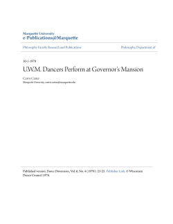 UWM Dancers Perform at Governor`s Mansion - e