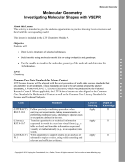 Molecular Geometry - High School Science Help