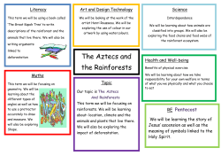 The Aztecs and the Rainforests