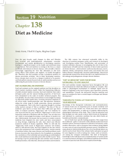 Diet as Medicine - The Association of Physicians of India