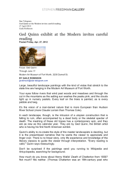 Ged Quinn exhibit at the Modern invites careful reading