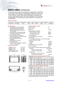 CG12-105 X 12V 105Ah(10hr)