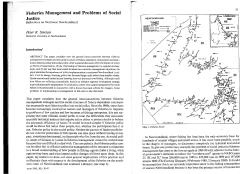Fisheries Management and Problems of Social Justice
