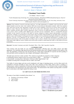Classimat Yarn Faults (PDF Available)