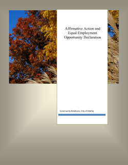 Affirmative Action and Equal Employment