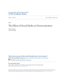 The Effects of Social Media on Democratization