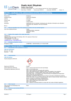 Oxalic Acid, Dihydrate