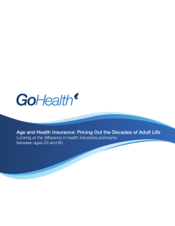 Age and Health Insurance: Pricing Out the