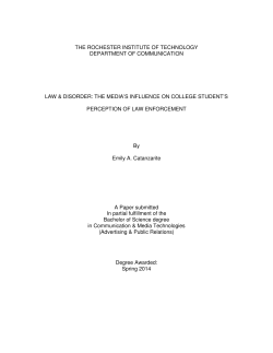 the media`s influence on college student