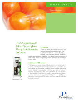 TGA Separation of Filled Polyethylene Using