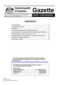 TC17-07 25 January 2017 (464KB PDF)