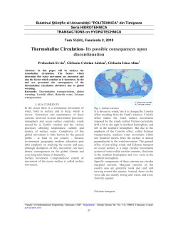 Thermohaline Circulation