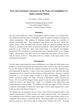 Flow and Turbulence Structures in the Wake of a Simplified Car Model