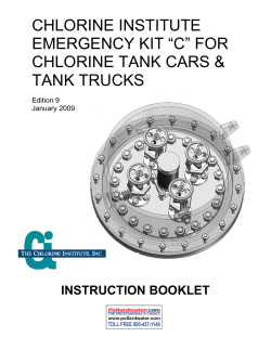 CHLORINE INSTITUTE EMERGENCY KIT &ldquo;C&rdquo; FOR CHLORINE