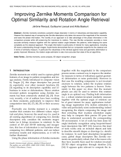 Improving Zernike Moments Comparison for Optimal Similarity and
